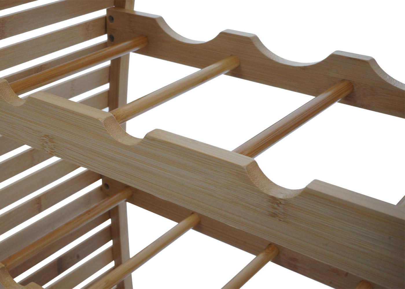 Cosmo Casa - Bamboe Wijnrek - Flessenrek voor 14 Flessen - FSC Gecertificeerd - 85x46x25cm