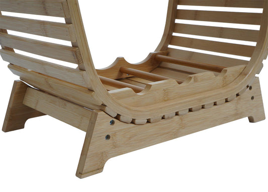 Cosmo Casa - Bamboe Wijnrek - Flessenrek voor 14 Flessen - FSC Gecertificeerd - 85x46x25cm