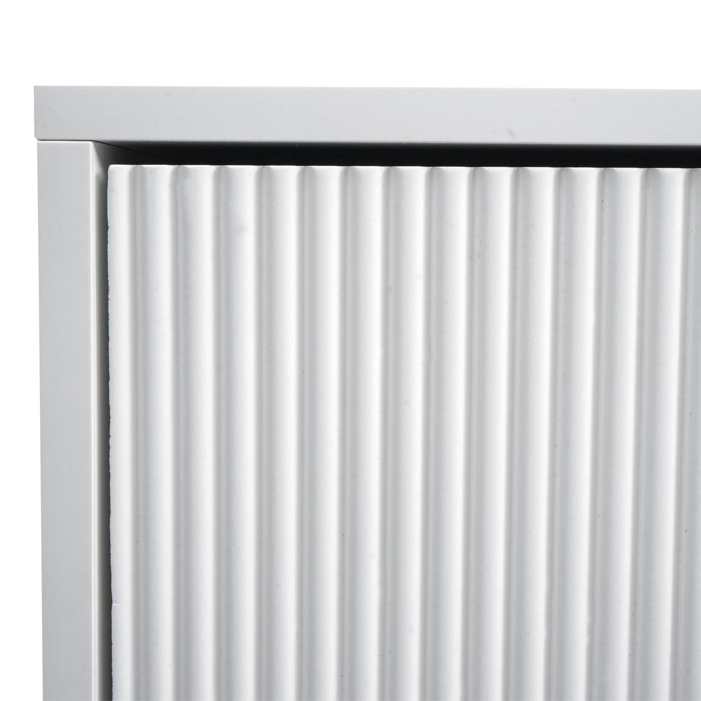 Cosmo Casa - Nachtkastje - Ladekast - 3D Design - Melaminehout - Wit