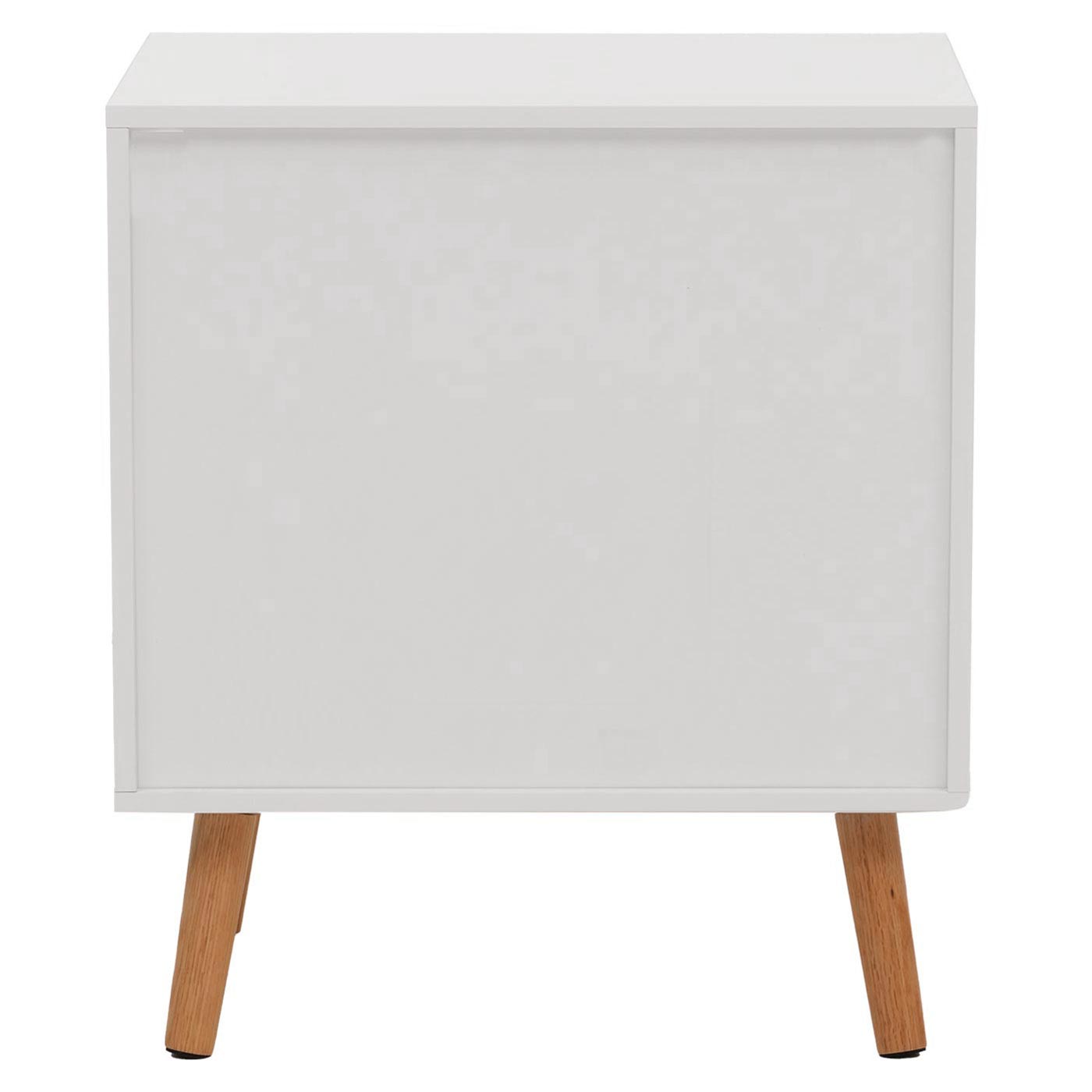 Cosmo Casa - Nachtkastje - Ladekast - 3D Design - Melaminehout - Wit