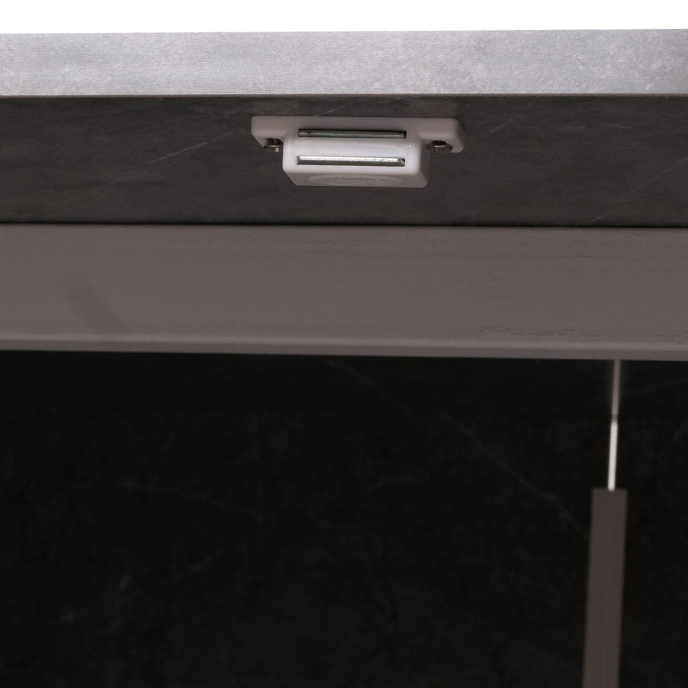 Cosmo Casa - Dressoir - Ladekast - Kast - Highboard Dressoir - Visgraatpatroon - Melamine Hout - Marmerlook - Grijs - 88x150x40cm