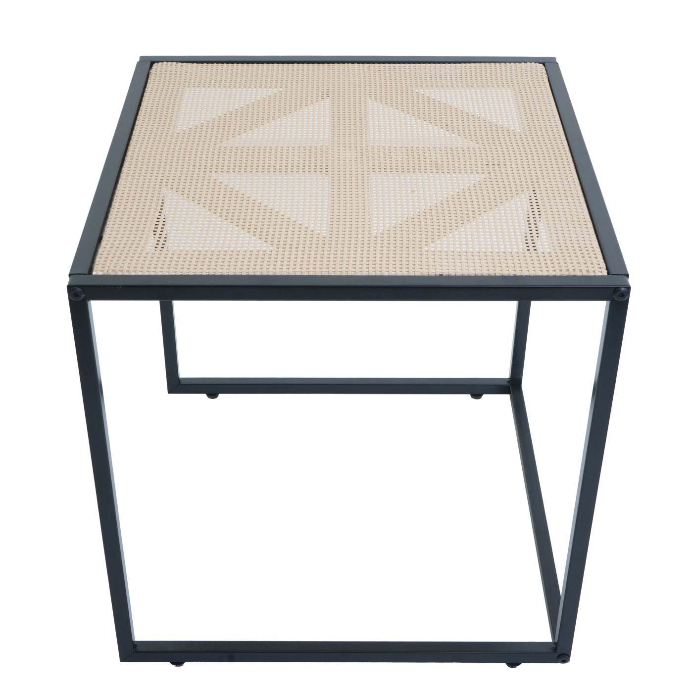 Cosmo Casa - Set van 2 Bijzettafels - Woonkamer Loungetafel - Rotan Look