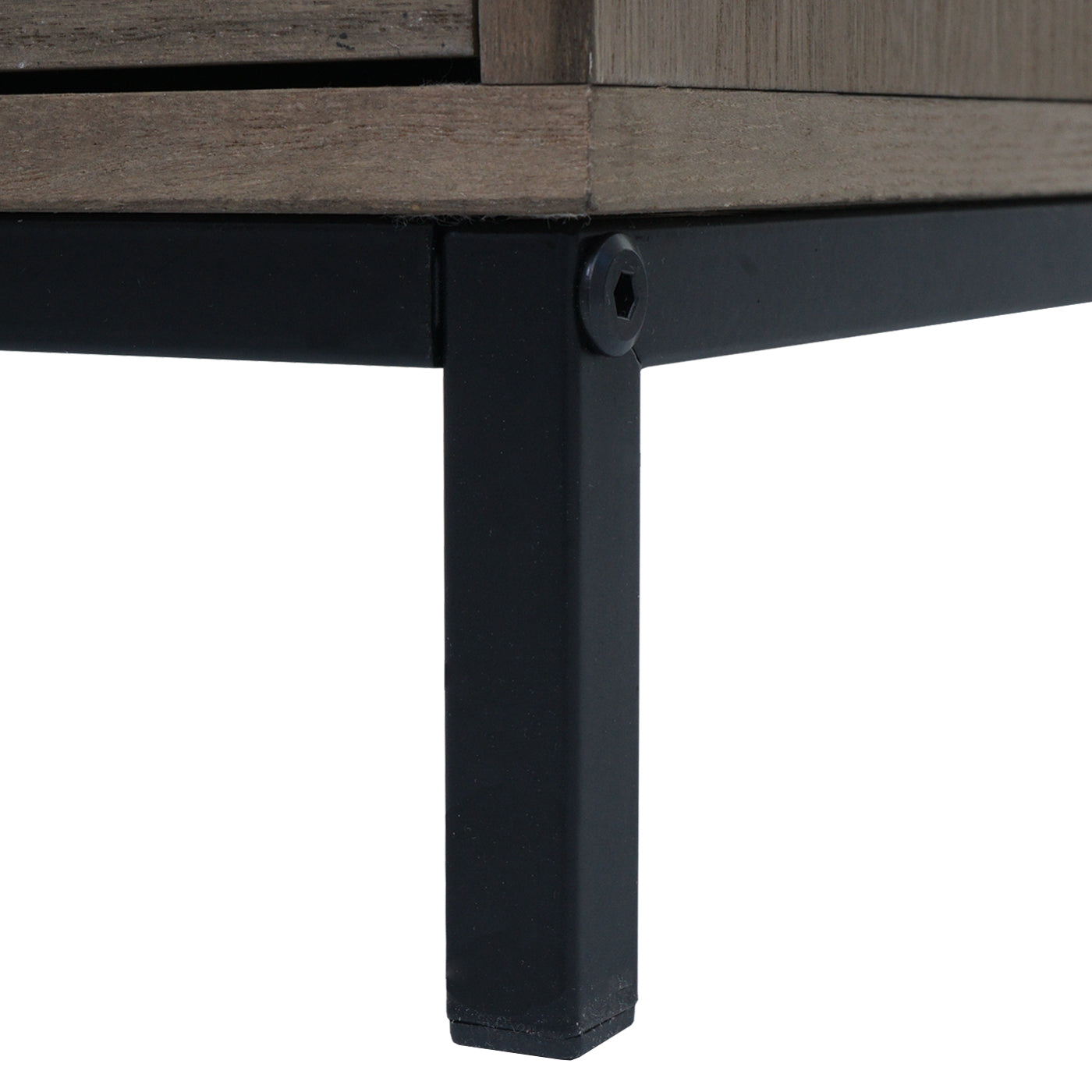 Cosmo Casa - Ladenkast - 3D-Design - 5 Laden - Hout en Metaal - 84x35x29cm - Grijsbruin