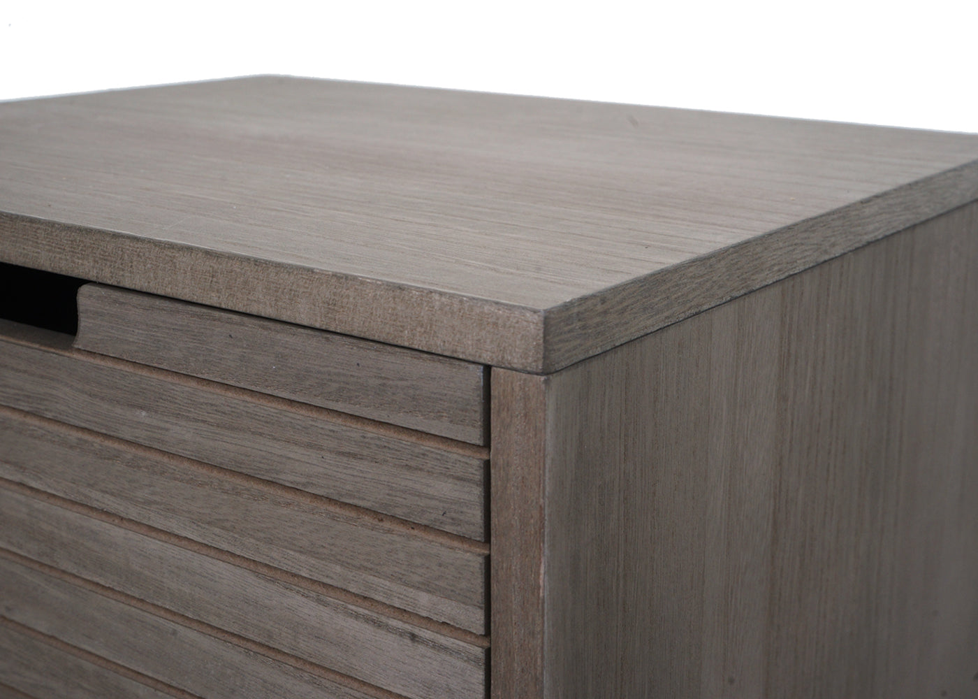 Cosmo Casa - Ladenkast - 3D-Design - 5 Laden - Hout en Metaal - 84x35x29cm - Grijsbruin