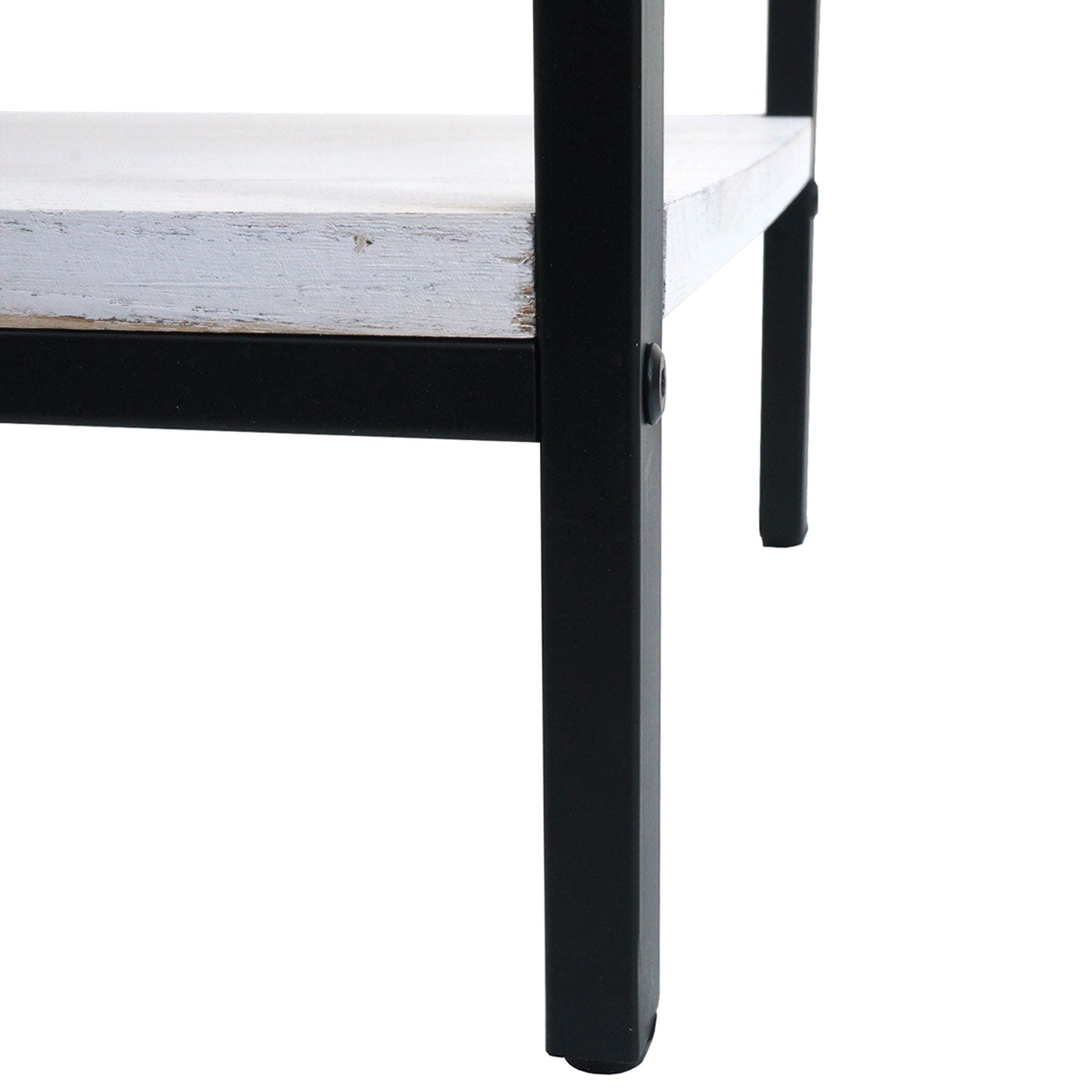 Cosmo Casa - Nachtkastje - Shabby Look - Paulowniahout - Lade - 59x43x36cm - Wit