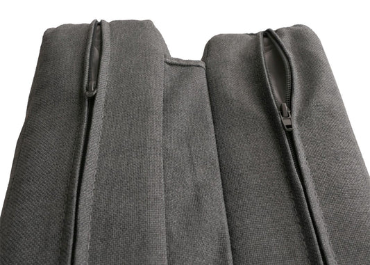 Cosmo Casa - XL Tuinligstoel - Bali Stijl - 10cm Bekleding - Aluminium - Grijze Bekleding