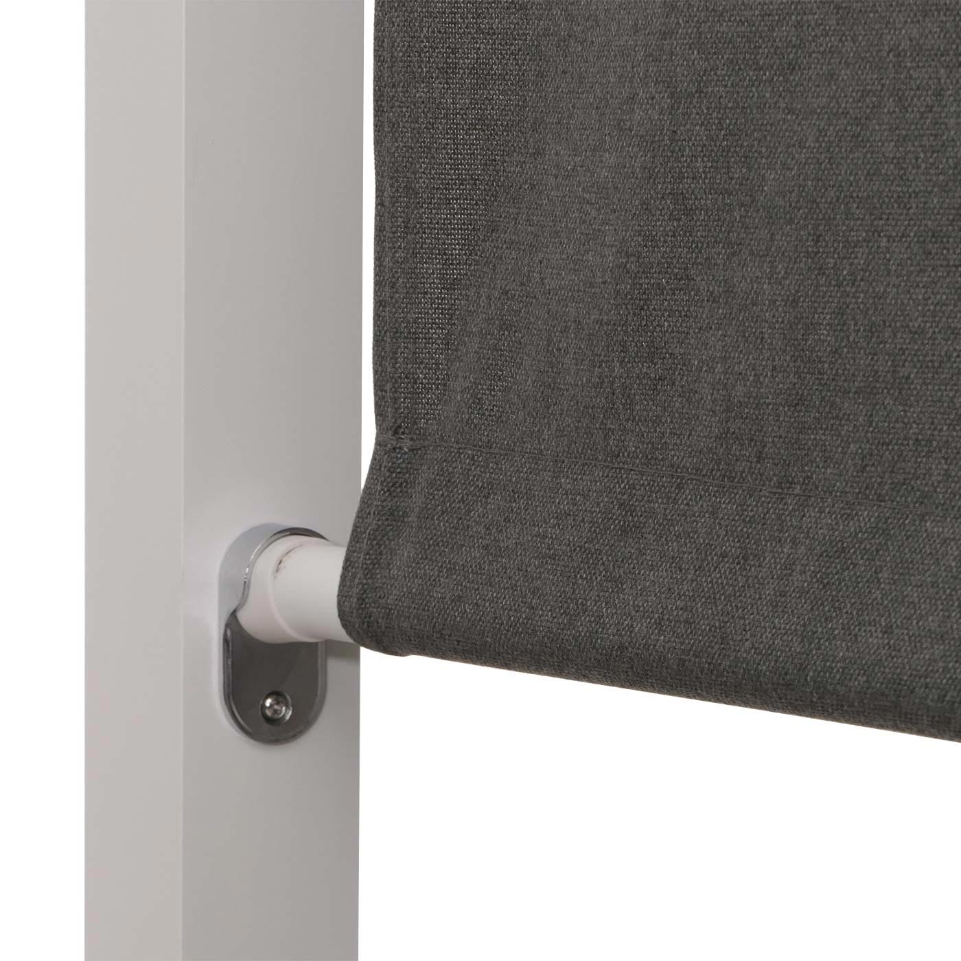 Cosmo Casa - XL Tuinligstoel - Bali Stijl - 10cm Bekleding - Aluminium - Witte Bekleding - Grijs Frame