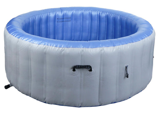 Cosmo Casa - Vervangingszwembad voor 4 Personen - Binnen/Buiten - Opblaasbaar - Gelamineerd PVC - Rond - 180 cm - Grijsblauw