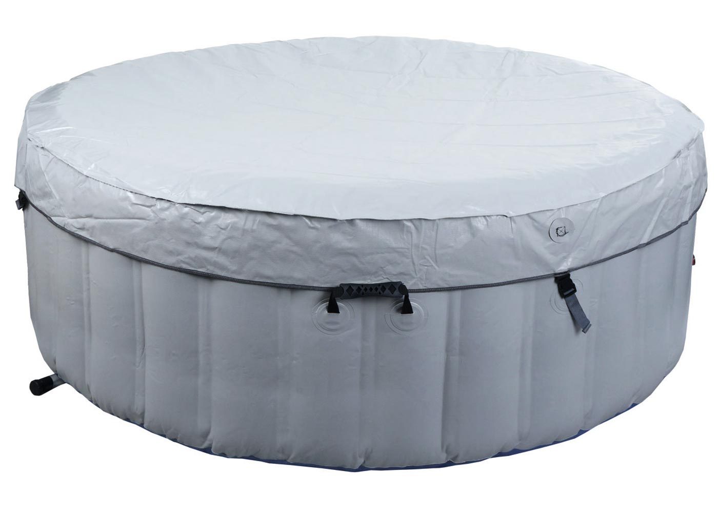 Cosmo Casa - Vervangingszwembad voor 4 Personen - Binnen/Buiten - Opblaasbaar - Gelamineerd PVC - Rond - 180 cm - Grijsblauw