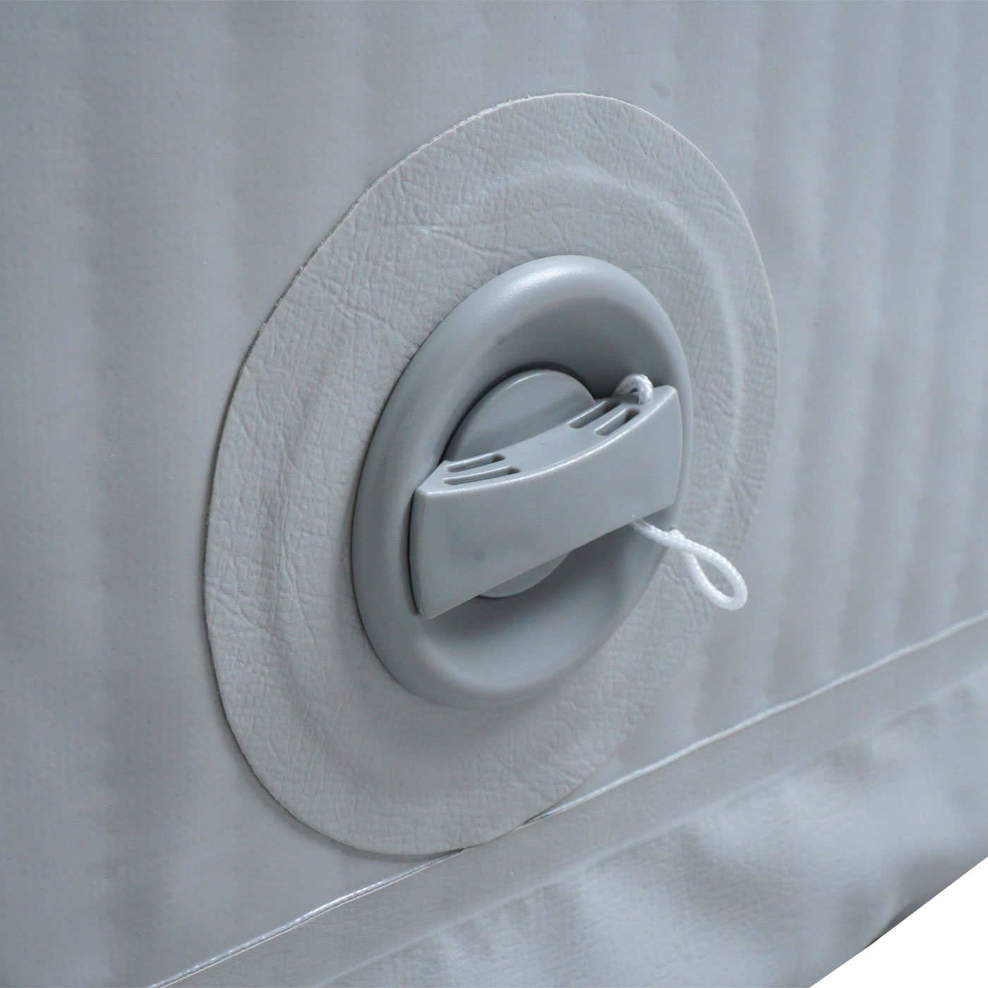 Cosmo Casa - Opblaasbare Whirlpool voor 6 Personen - Binnen & Buiten - Gelamineerd PVC - Vierkant - Grijsblauw - 198 cm