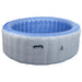 Cosmo Casa - Opblaasbare Whirlpool voor 5 Personen - Binnen & Buiten - Gelamineerd PVC - Rond - Grijsblauw - 198 cm