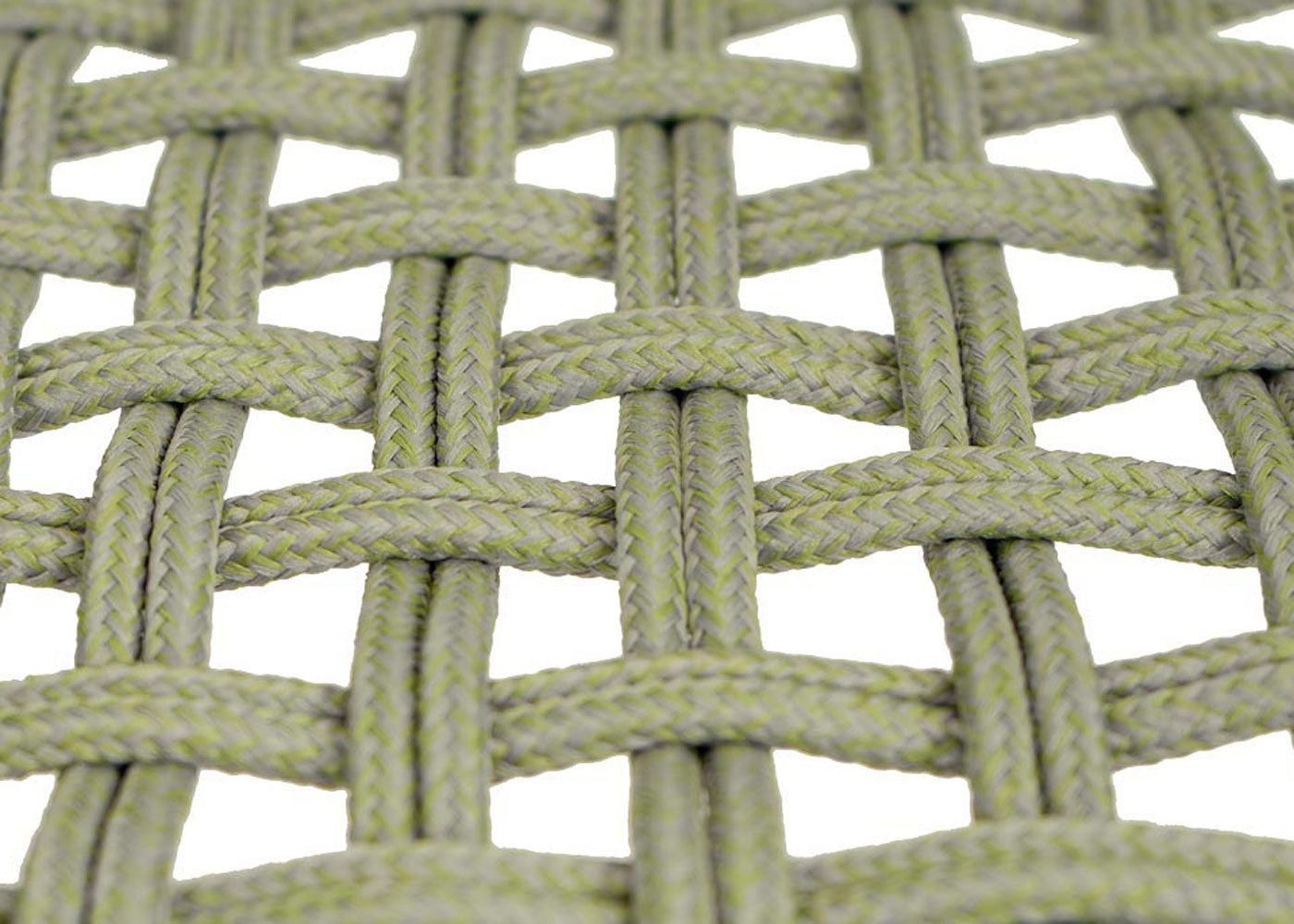 Cosmo Casa - Buitenfauteuil - Weerbestendig Touwgaas - Acaciahout - Groen Kussen - Groen Frame