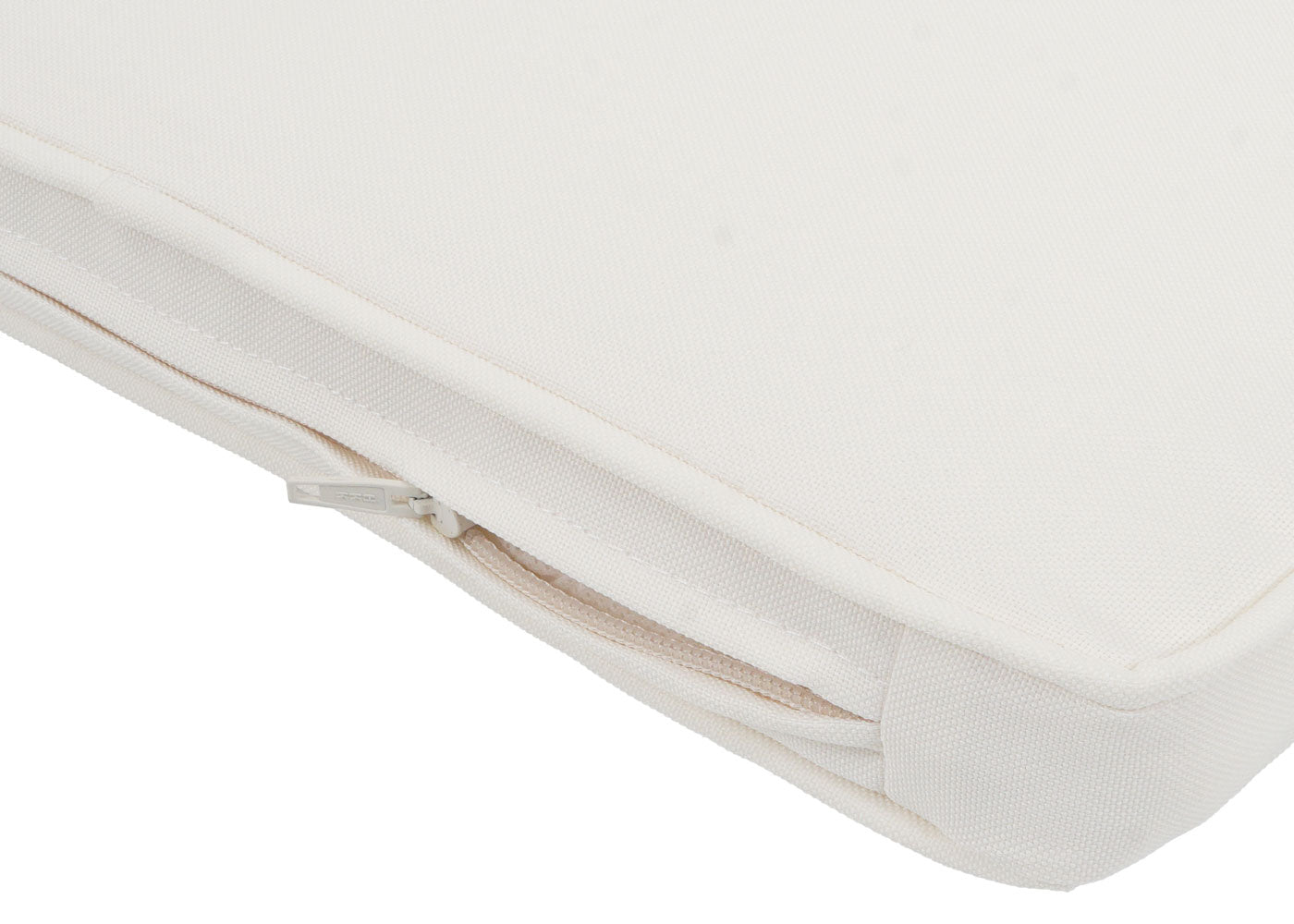 Cosmo Casa - Buitenfauteuil - Weerbestendig Touwgaas - Acaciahout - Crème Kussen - Groen Frame