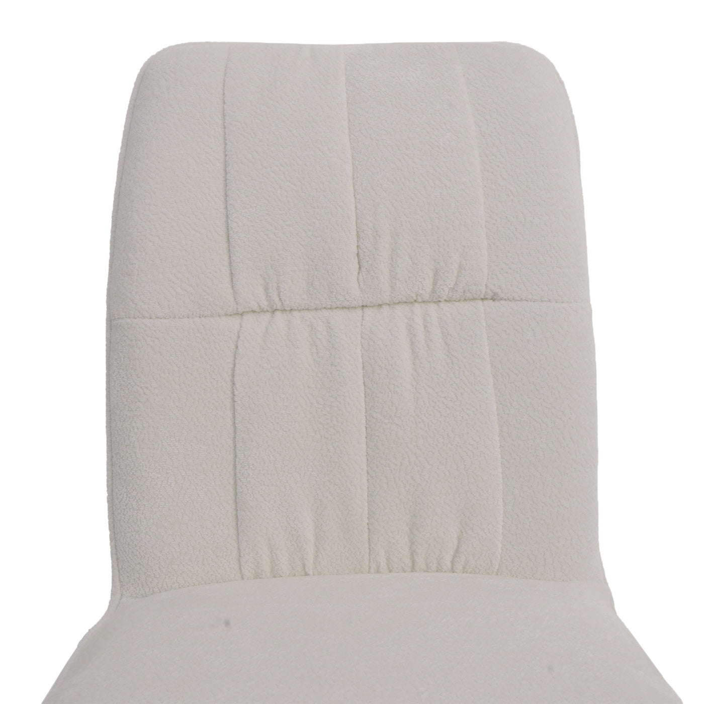 Cosmo Casa - Set van 2 Eetkamerstoelen - Draaibare Keukenstoel met Auto-Return - Chenille Textiel - Crème