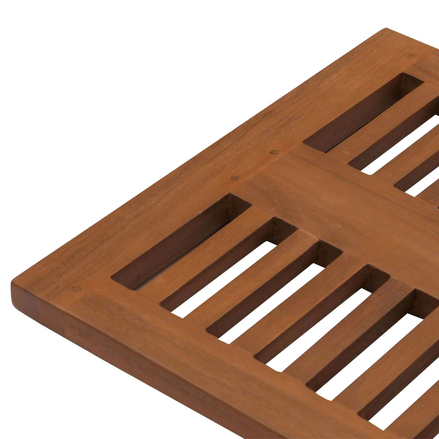 Cosmo Casa - Teak Badkamerset - IJdelheid Plank - Ladder Plank - Muur Spiegel - Badmat - Hoogwaardig B-Kwaliteit Teak