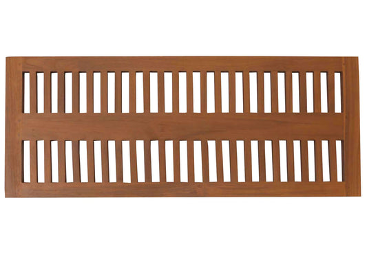 Cosmo Casa - Teak Badkamerset - IJdelheid Plank - Ladder Plank - Muur Spiegel - Badmat - Hoogwaardig B-Kwaliteit Teak