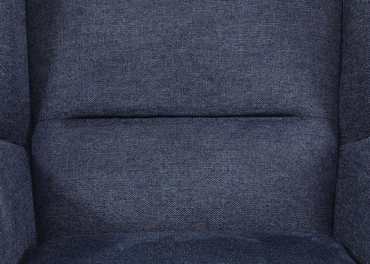 Cosmo Casa - Loungestoel - Vleugel - Textiel & Metaal - Blauw