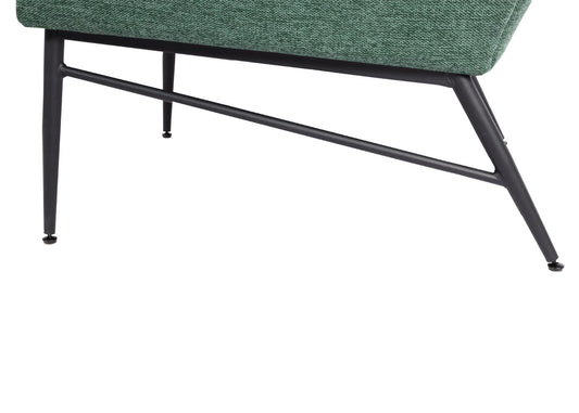 Cosmo Casa - Loungestoel - Vleugel - Textiel & Metaal - Groen