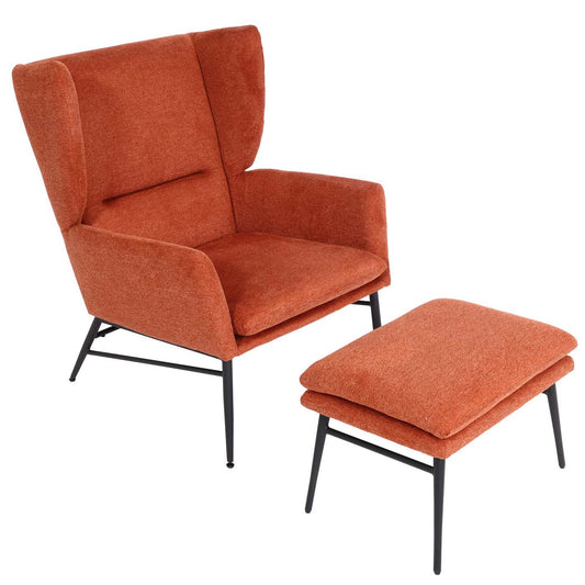 Cosmo Casa - Kruk - Poef - Textiel - Blauw - 38×56×40 cm