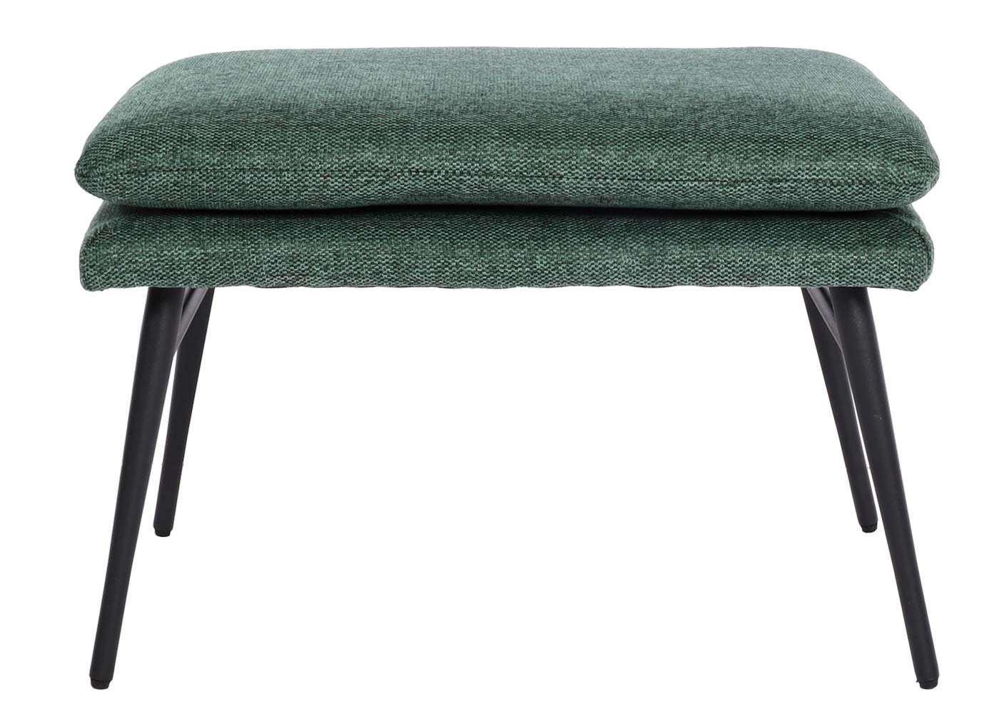 Cosmo Casa - Kruk - Poef - Textiel - Groen - 38×56×40 cm