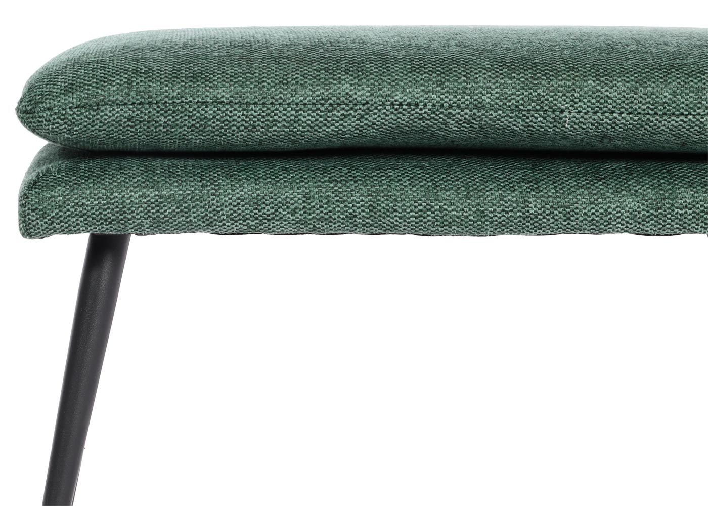 Cosmo Casa - Kruk - Poef - Textiel - Groen - 38×56×40 cm