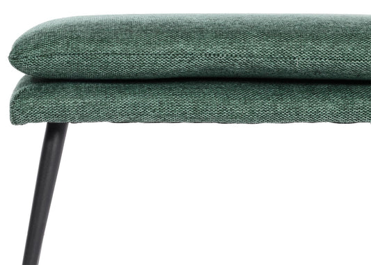 Cosmo Casa - Kruk - Poef - Textiel - Groen - 38×56×40 cm