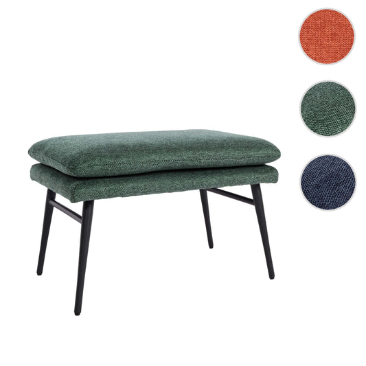 Cosmo Casa - Kruk - Poef - Textiel - Groen - 38×56×40 cm