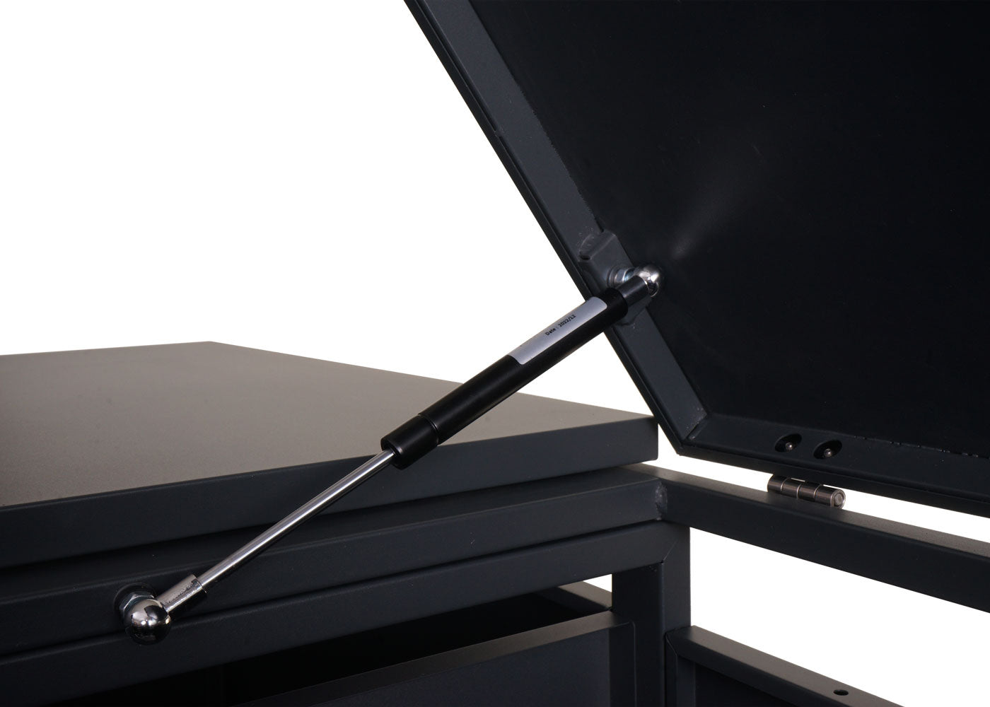 Cosmo Casa - Set van 2 Vuilnisbakkenbekleding met Brandhoutrek - Afvalbak - Metaal - Antraciet - 117×198×82 cm / 80 kg