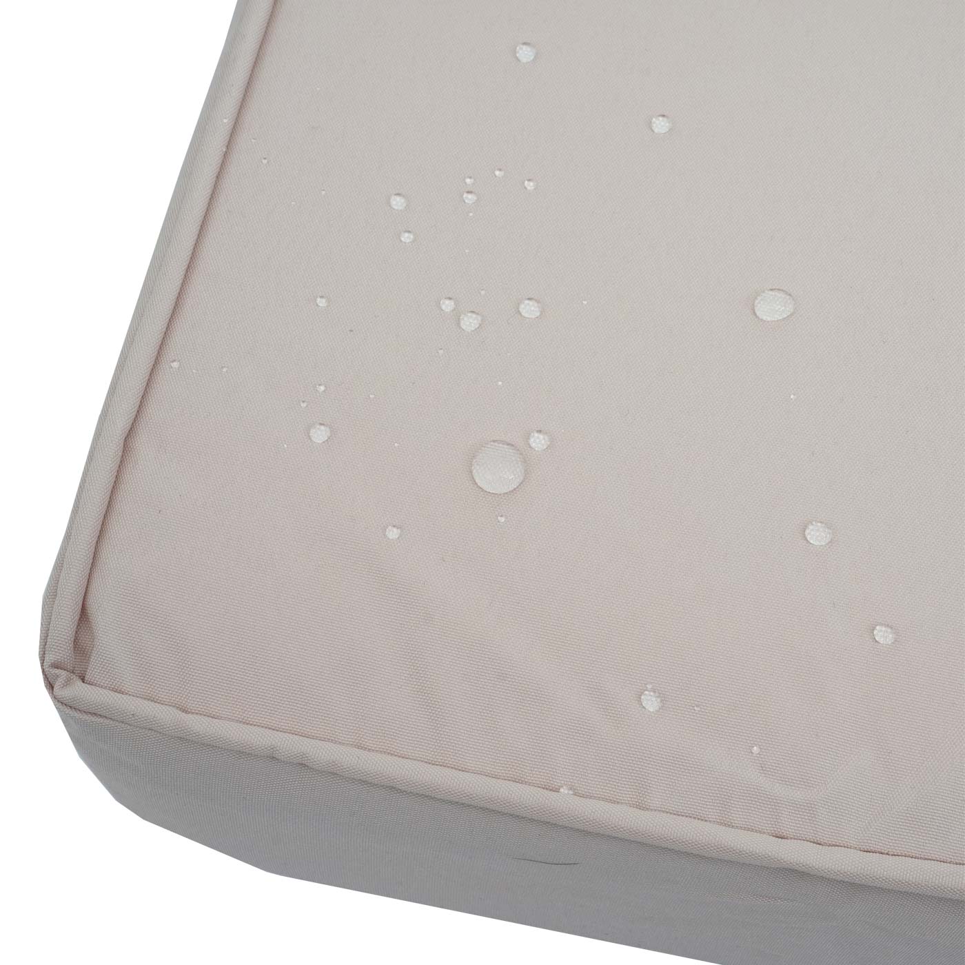 Cosmo Casa - Tuinlounge Set - Bank & Tafel - Metaal & Bekleding - Crèmewit