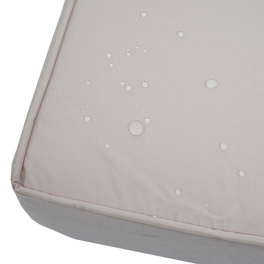 Cosmo Casa - Tuinlounge Set - Bank & Tafel - Metaal & Bekleding - Crèmewit