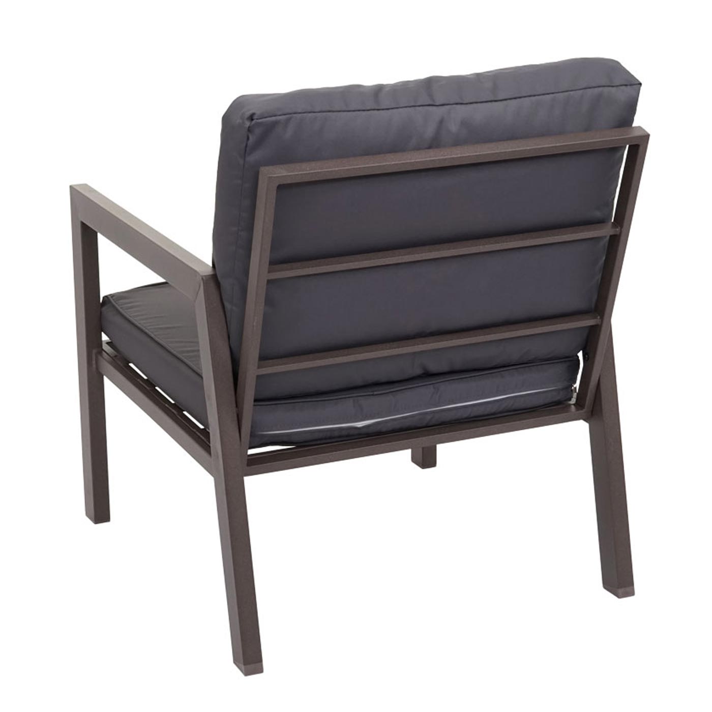 Cosmo Casa - Tuinlounge Set - Bank & Tafel - Metaal & Bekleding - Grijs