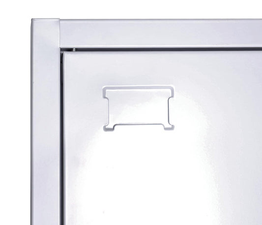 Cosmo Casa - Archiefkast - Multifunctioneel - Metaal - Grijs - 185×90×45 cm