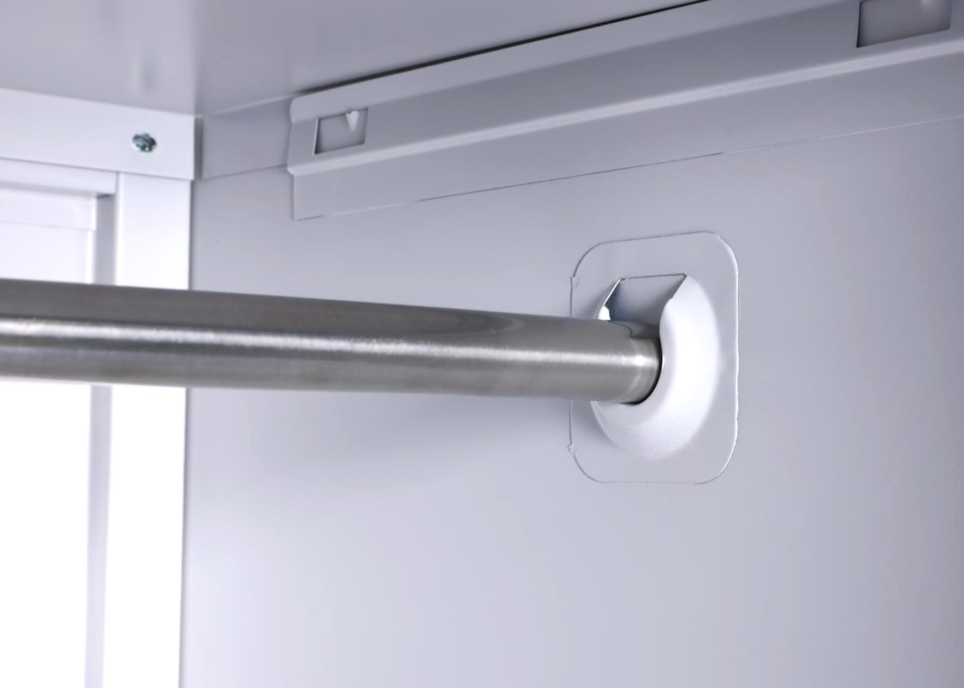 Cosmo Casa - Archiefkast - Multifunctioneel - Metaal - Grijs - 185×90×45 cm