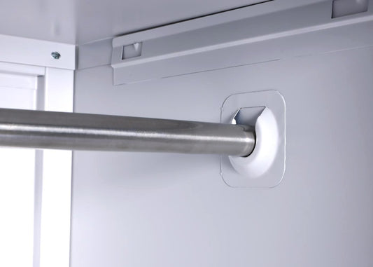 Cosmo Casa - Archiefkast - Multifunctioneel - Metaal - Grijs - 185×90×45 cm