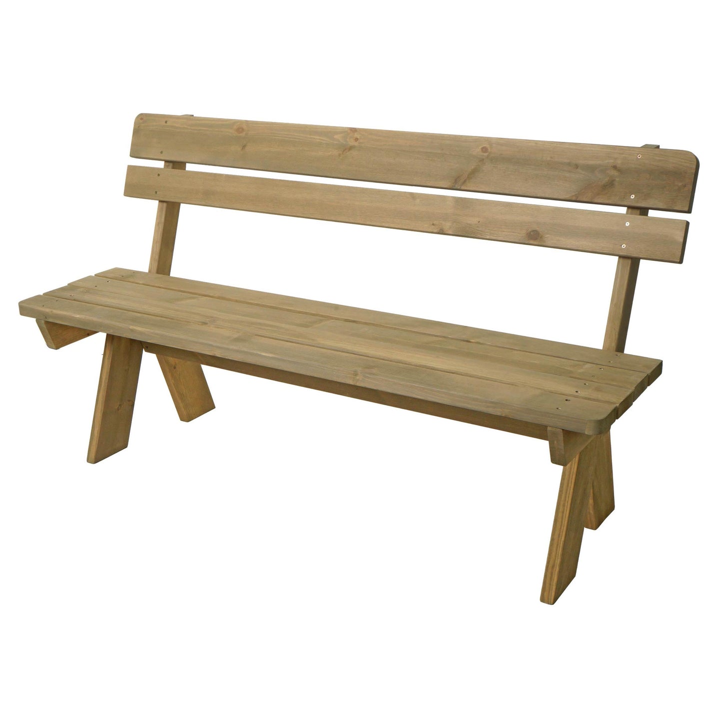 Cosmo Casa - Tuinbank Houten Bank Parkbank - Horecakwaliteit - Massief Hout - Naturel - 148 cm