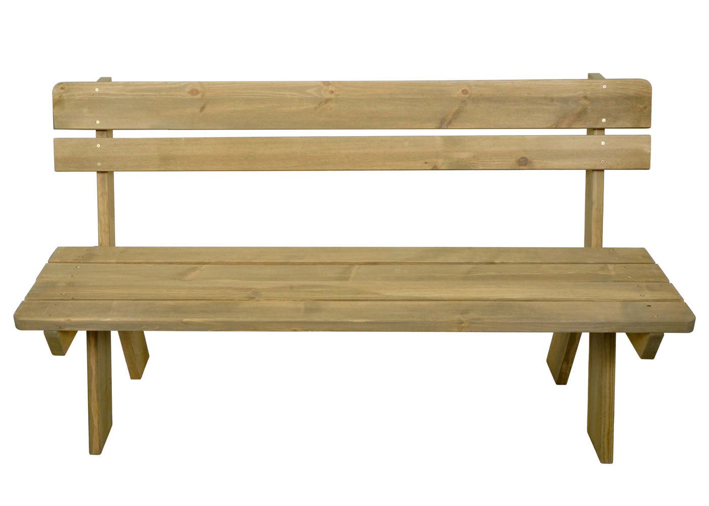 Cosmo Casa - Tuinbank Houten Bank Parkbank - Horecakwaliteit - Massief Hout - Naturel - 148 cm
