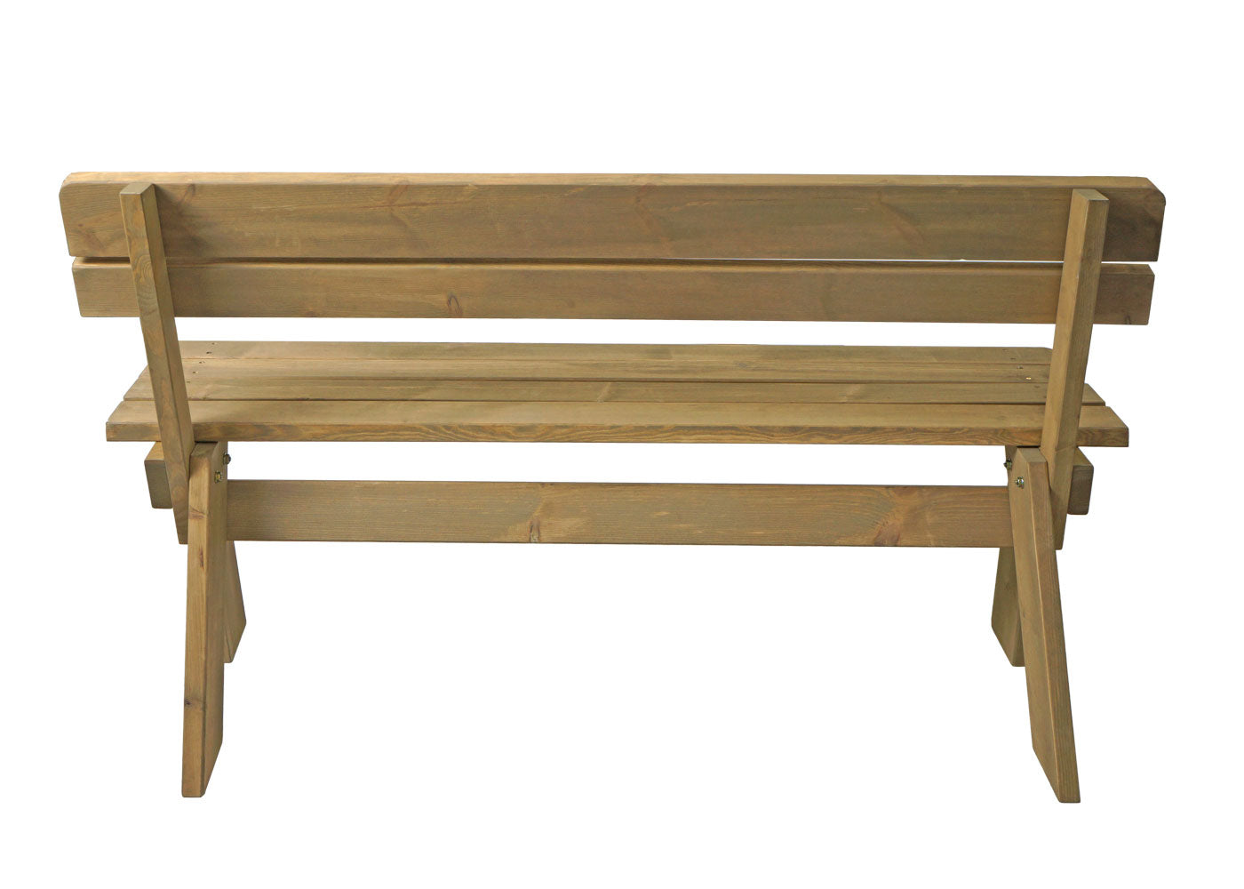 Cosmo Casa - Tuinbank Houten Bank Parkbank - Horecakwaliteit - Massief Hout - Naturel - 148 cm