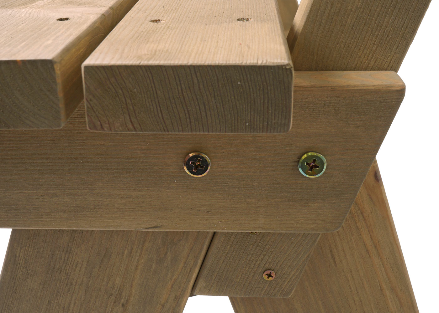 Cosmo Casa - Tuinbank Houten Bank Parkbank - Horecakwaliteit - Massief Hout - Naturel - 148 cm