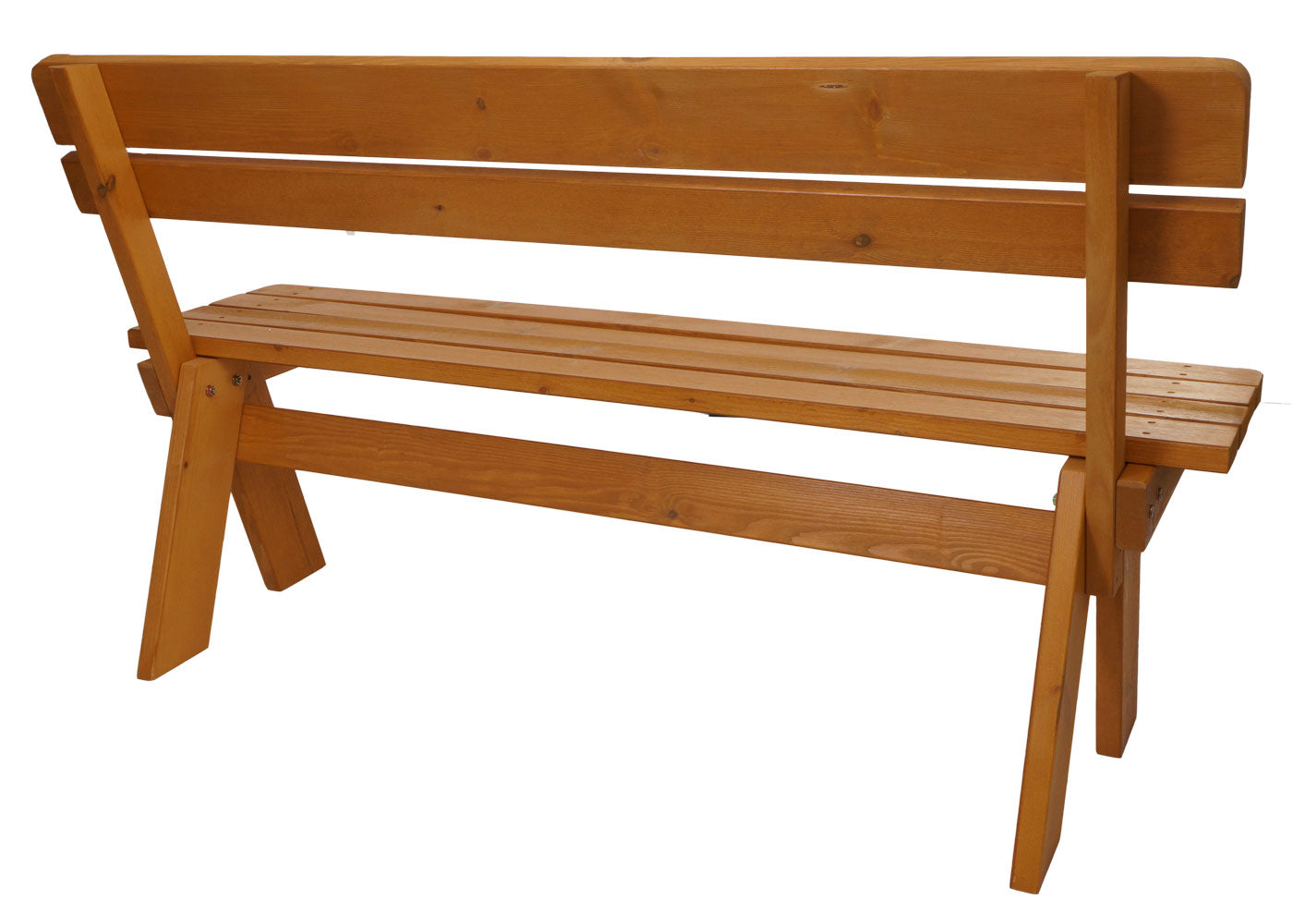 Cosmo Casa - Tuinbank Houten Bank Parkbank - Gastronomische Kwaliteit - Massief Hout - Honingkleurig - 148 cm