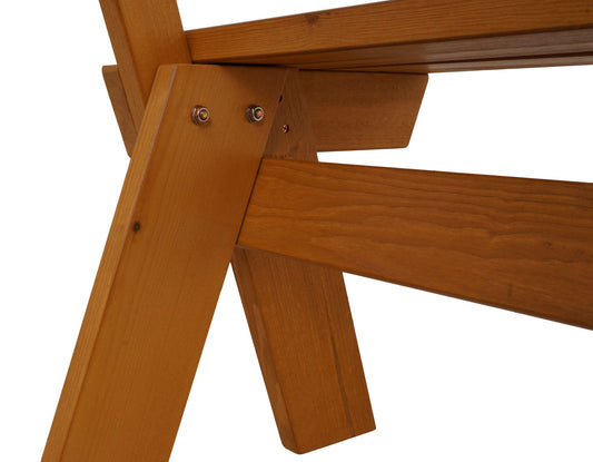 Cosmo Casa - Tuinbank Houten Bank Parkbank - Gastronomische Kwaliteit - Massief Hout - Honingkleurig - 148 cm