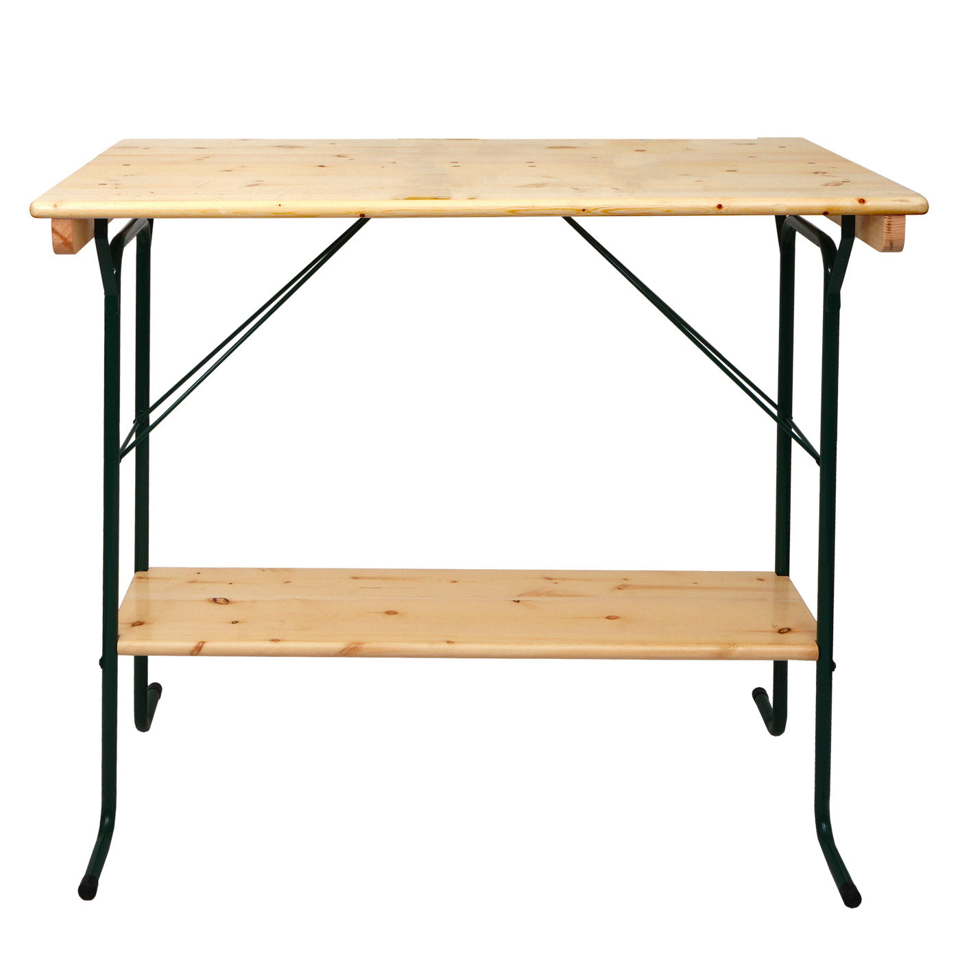 Cosmo Casa - Bartafel - Biertuintafel / Biertenttafel - Opvouwbaar Metaal & Grenenhout - 110×125×70 cm