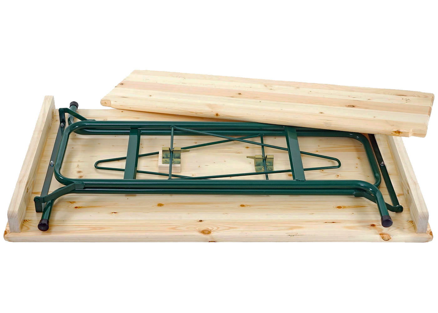 Cosmo Casa - Bartafel - Biertuintafel / Biertenttafel - Opvouwbaar Metaal & Grenenhout - 110×125×70 cm