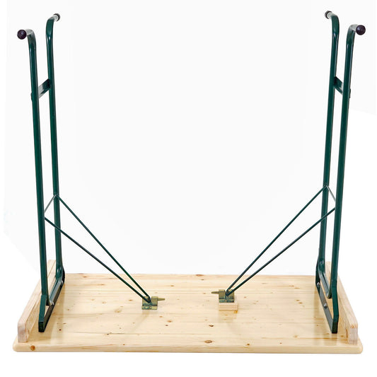 Cosmo Casa - Bartafel - Biertuintafel / Biertenttafel - Opvouwbaar Metaal & Grenenhout - 110×125×70 cm