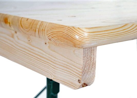 Cosmo Casa - Bartafel - Biertuintafel / Biertenttafel - Opvouwbaar Metaal & Grenenhout - 110×125×70 cm