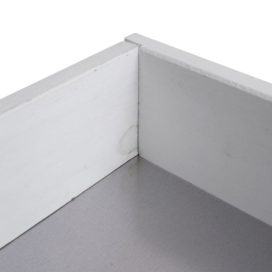 Cosmo Casa - Tuinkast met Werkblad - Plantentafel - Dennenhout - Wit - 86×104×52 cm