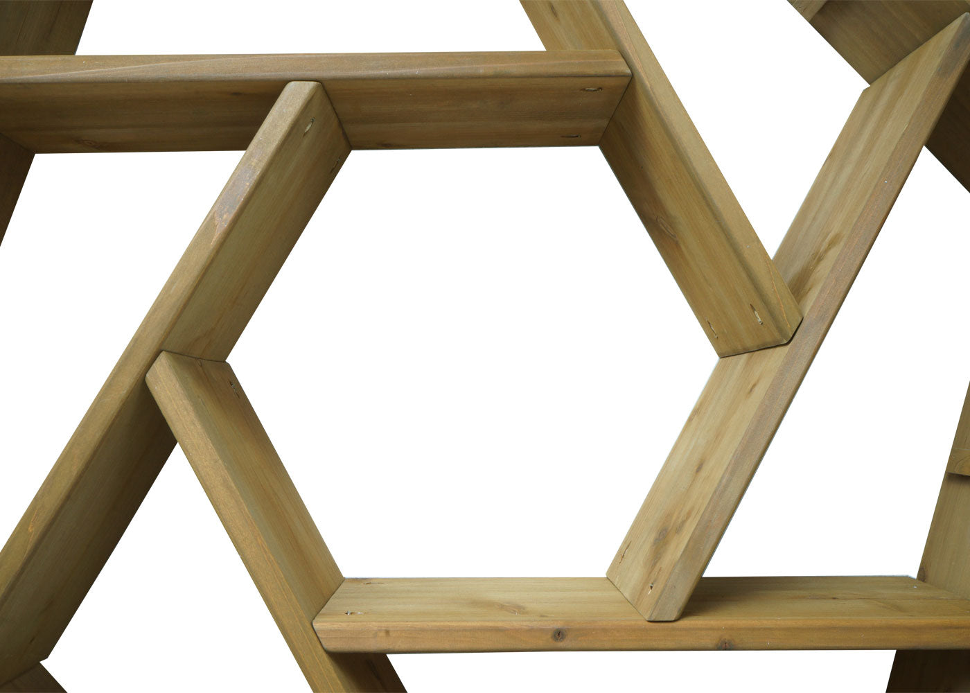 Cosmo Casa - Plantenbak Bloembed met 7 Vakken - Dennenhout - Bruin - 100×87 cm