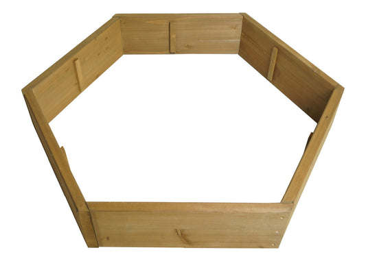 Cosmo Casa - Plantenbak Bloembed met 7 Vakken - Dennenhout - Bruin - 100×87 cm