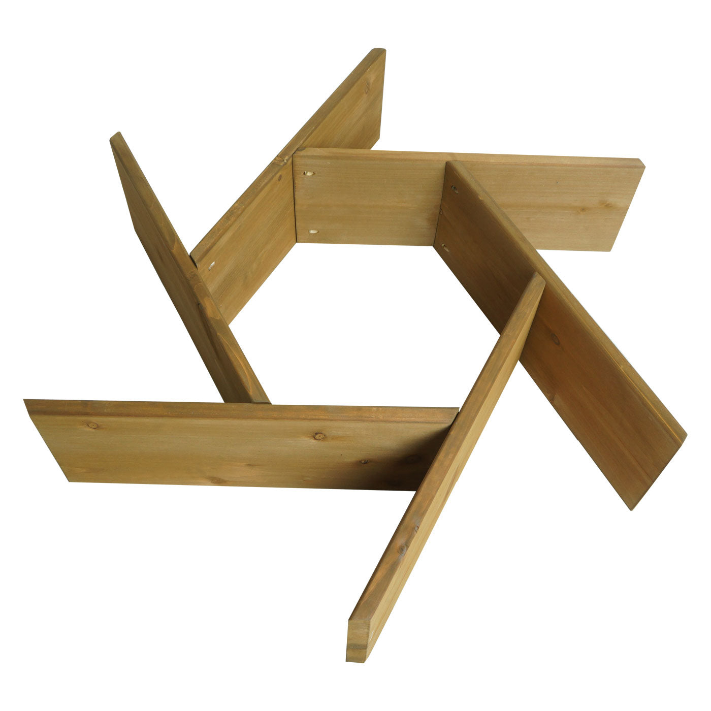 Cosmo Casa - Plantenbak Bloembed met 7 Vakken - Dennenhout - Bruin - 100×87 cm