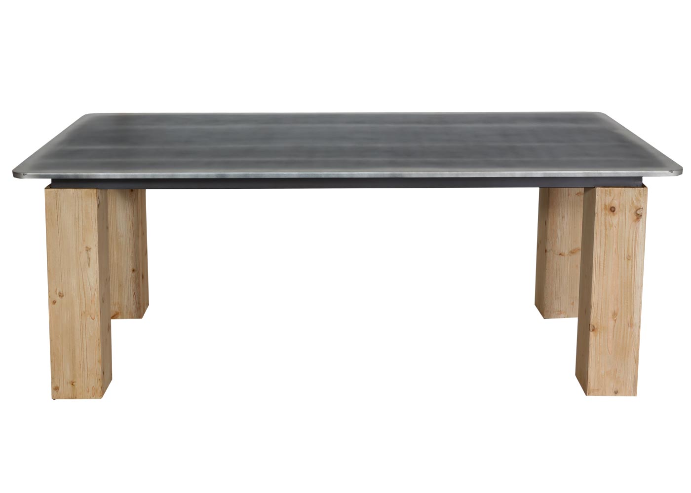 Cosmo Casa - Eettafel - Industrieel - Massief Hout - Naturel - 200×100 cm