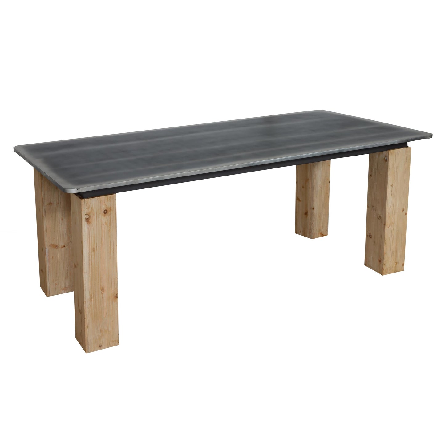 Cosmo Casa - Eettafel - Industrieel - Massief Hout - Naturel - 200×100 cm
